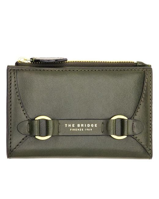 The Bridge Green Medium Wallet W/zip Accessories