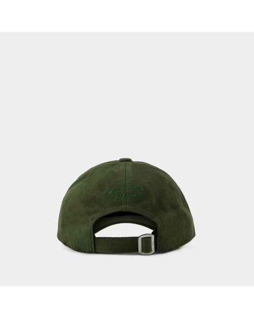 Maison Kitsuné Green Bold Fox Head 6P Cap