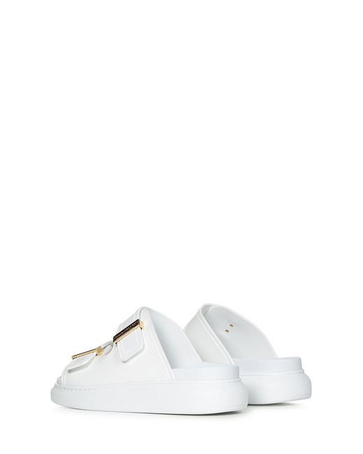 Alexander McQueen White Hybrid Sandals