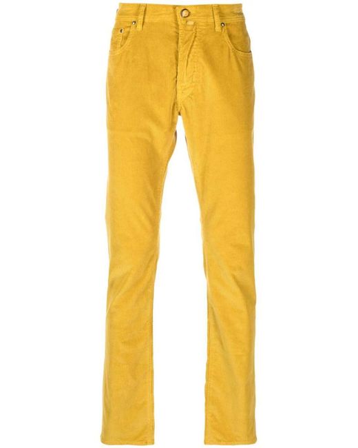 Jacob Cohen Yellow Bard Slim Fit Jeans Clothing for men