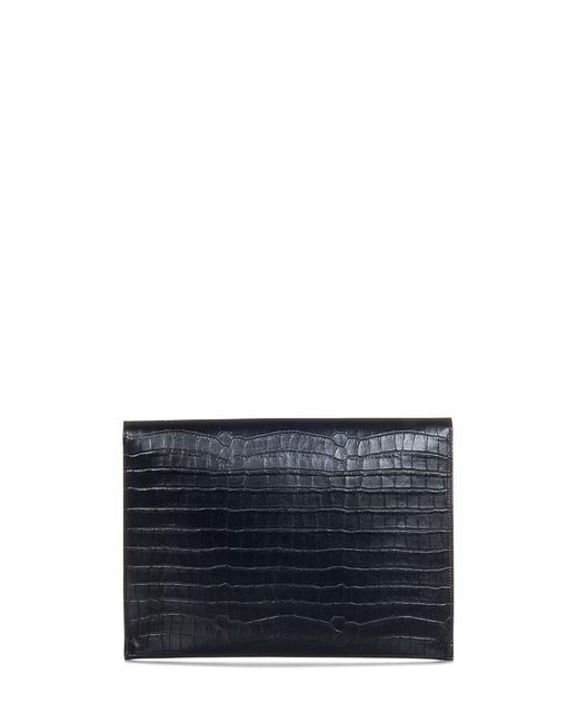 Tom Ford Blue T Pin Clutch for men