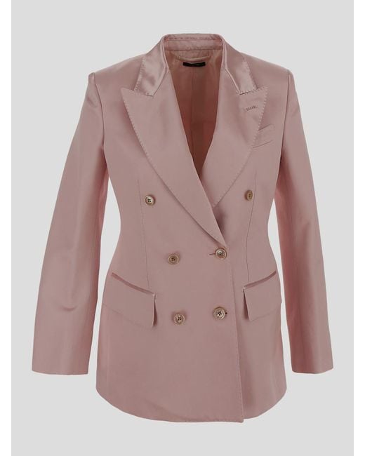 Tom Ford Pink Double Breasted Jacket