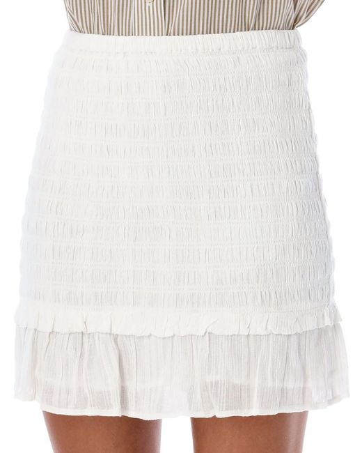 Isabel Marant White Dorela Mini Skirt
