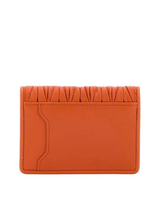 Miu Miu Orange Minuteria Matelasse'Miu