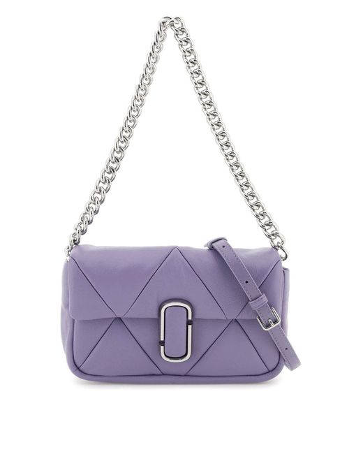 Marc Jacobs Purple 'the Puffy Diamond Quilted J' Shoulder Bag