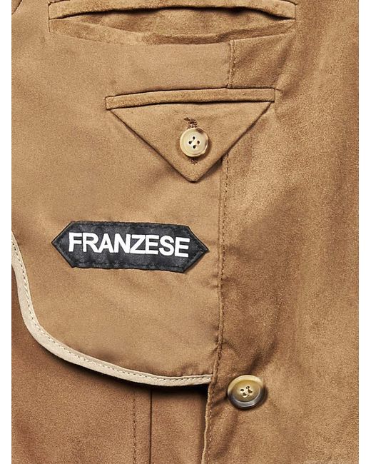 Franzese Collection Brown Franzese Napoli Stefano De Martino Model Blazer for men