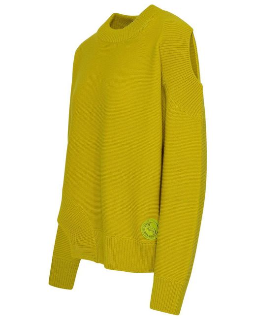 Stella McCartney Yellow Lime Green Cashmere Sweater