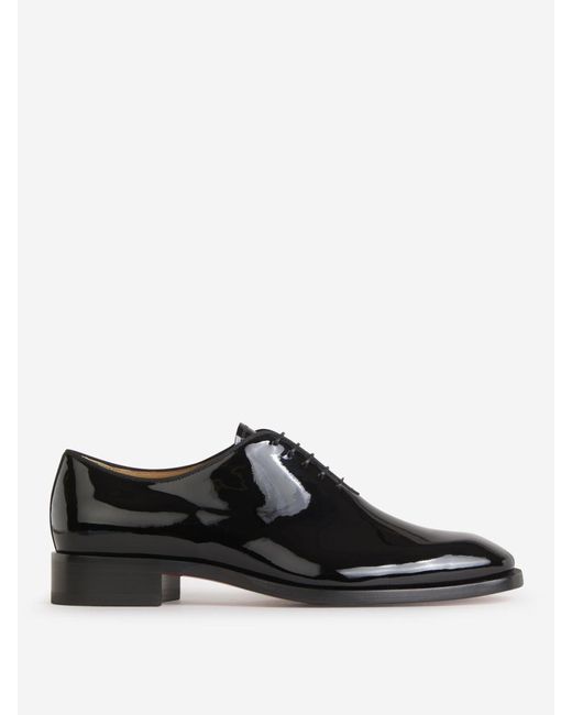 Christian Louboutin Black Corteo Patent Leather Shoes for men