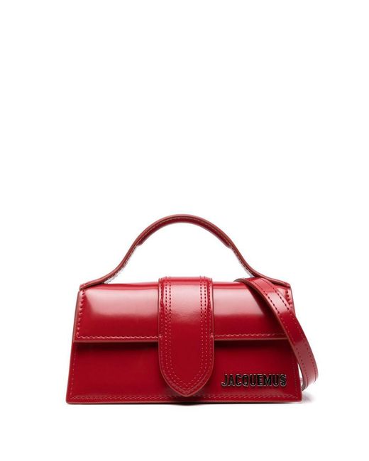 Jacquemus Red Mini Leather Le Bambino Top-handle Bag