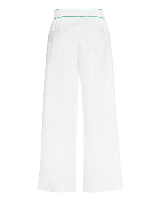 Bottega Veneta White Wide-Leg Trousers