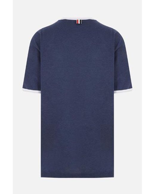 Thom Browne Blue T-Shirts And Polos for men