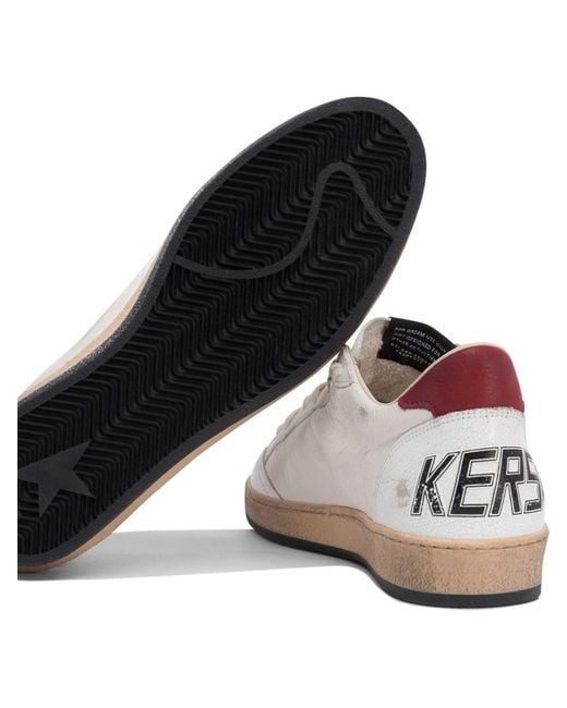 Golden Goose Deluxe Brand White "Ball Star" Sneakers for men