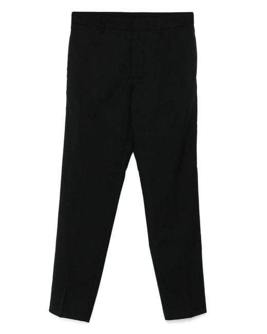 Emporio Armani Black Wool Chino Trousers for men