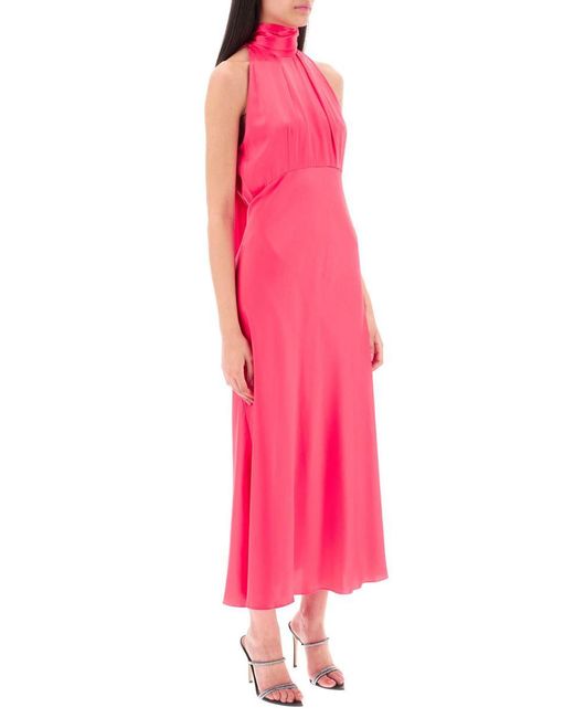 Saloni Pink 'Michelle' Satin Dress
