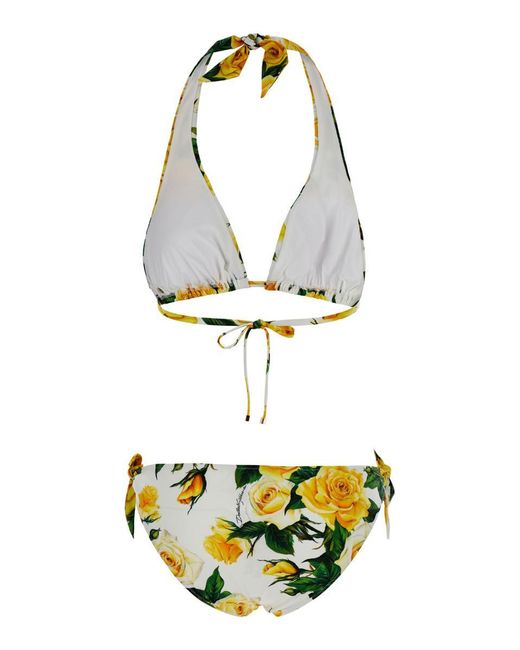 Dolce & Gabbana Metallic Flowering Bikini