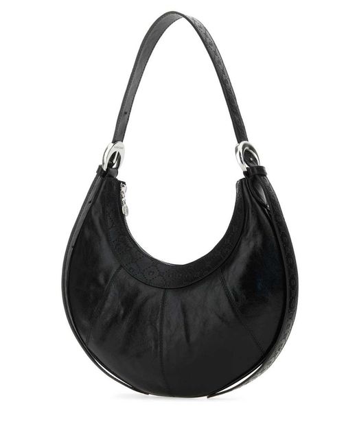 MARINE SERRE Black Shoulder Bags