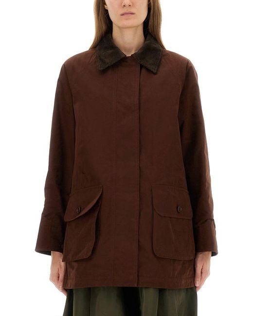 Aspesi Brown Cotton Blend Canvas Jacket