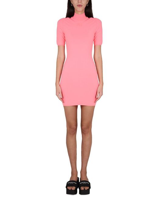 Alexander Wang Pink Turtleneck Dress