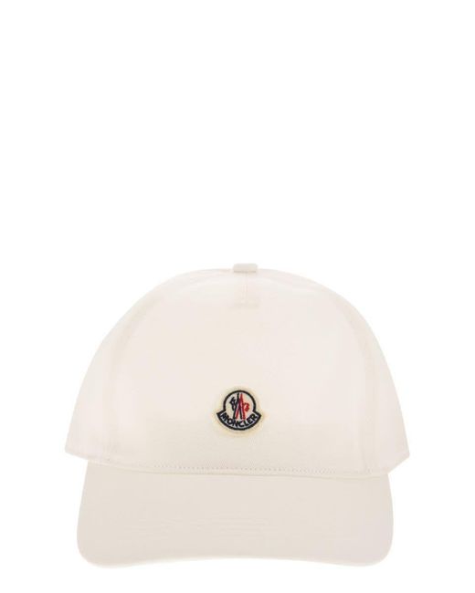 Moncler Natural Baseball Cap With Logo