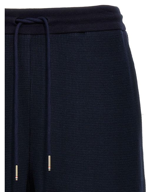Thom Browne Blue Cotton Knit Bermuda Shorts Bermuda, Short for men