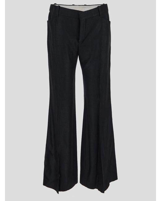 Chloé Black Silk Trousers
