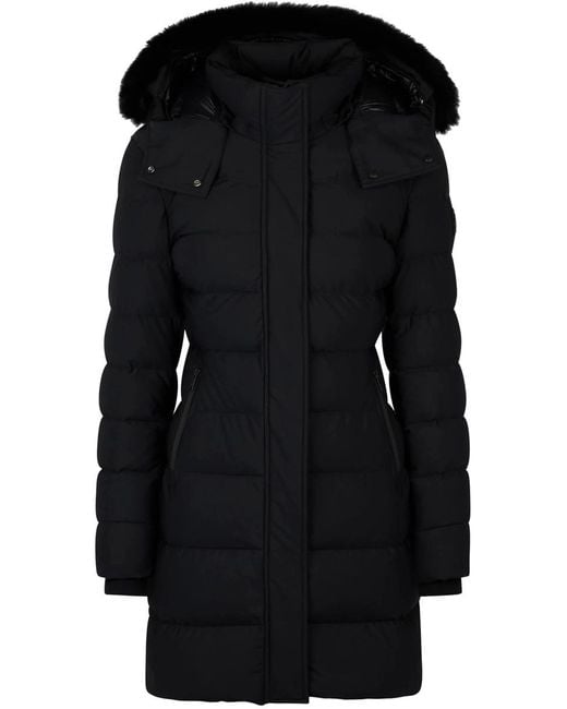 Moose Knuckles Black Watershed 3 Parka Clothing