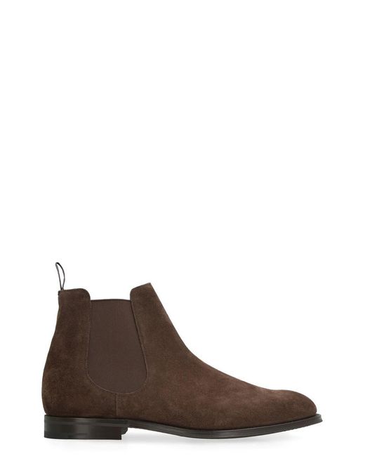 Church's Brown Suede Chelsea Boots for men