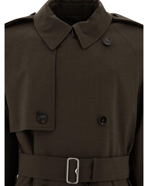 Burberry Black Long Trenchcoat for men