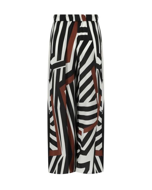 Max Mara Tropea Cocoa Trousers in Black | Lyst