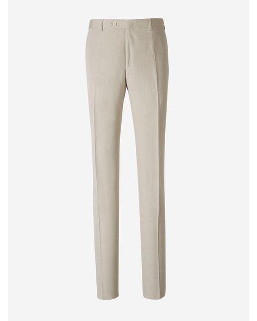 Canali Natural Linen And Silk Suit for men