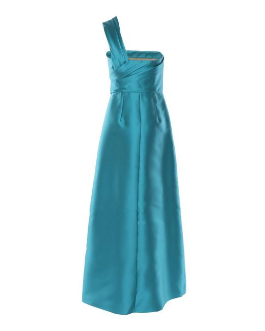 Alberta Ferretti Blue Midi Dress