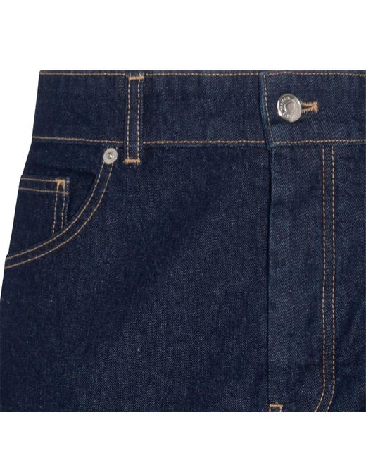 Maison Kitsuné Blue Indigo Denim Jeans for men