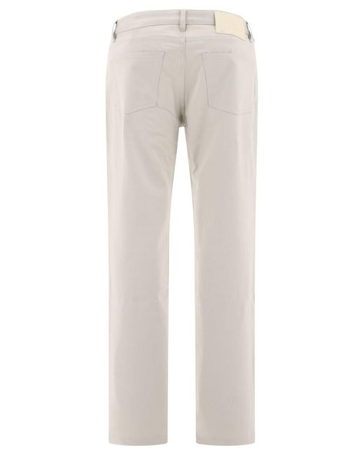 AMI Gray Straight Fit Trousers for men
