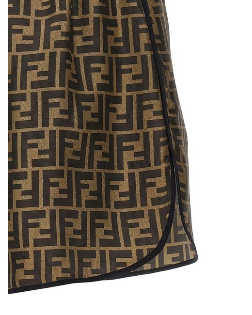 Fendi Silk FF Logo Pajama Set in Grey Lyst Canada