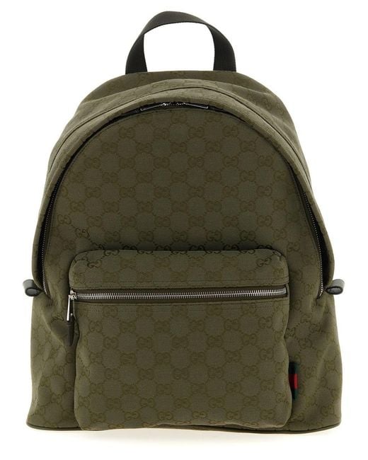 Gucci Green Medium Gg Backpack for men