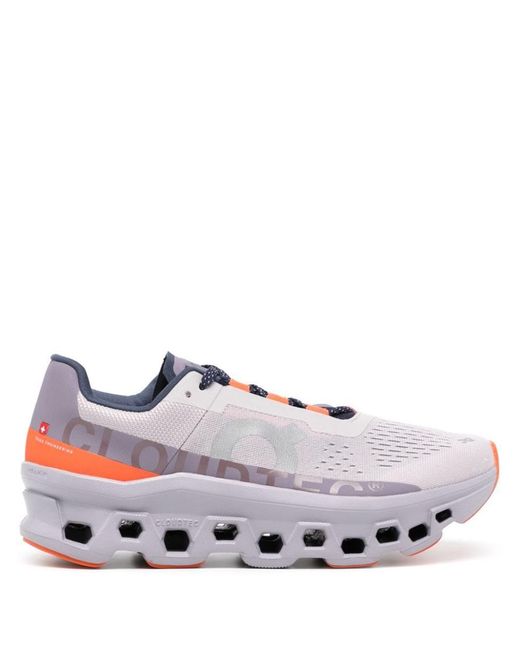 On Shoes Gray Cloudmonster Running Sneakers for men