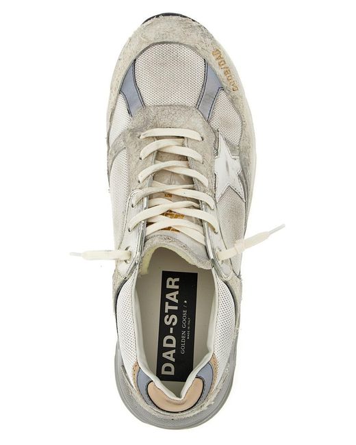 Golden Goose Deluxe Brand White 'Running Dad' Sneakers for men