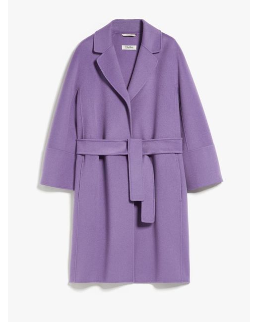 Max Mara Purple Arona Wool Coat