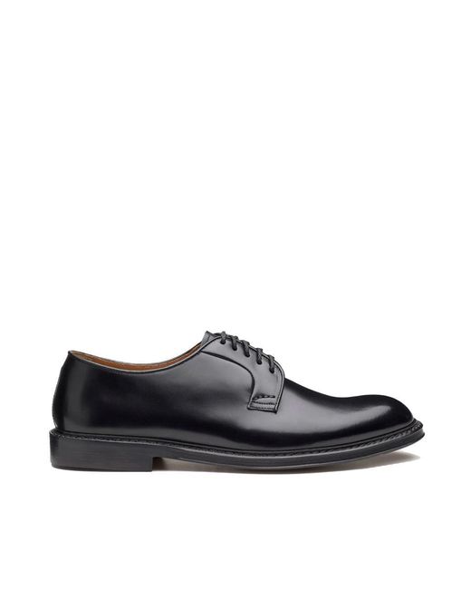 Doucal's Black Lace Up for men