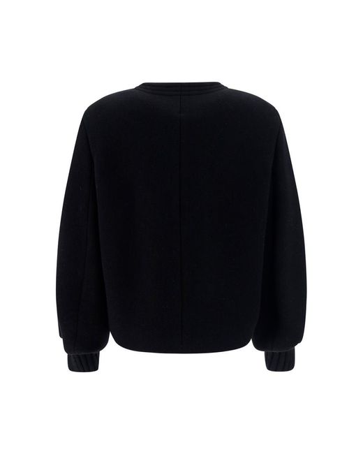 Chloé Black Embellished Wool-blend Jacket