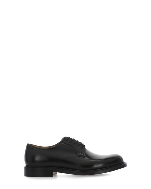 Church's Black Flat Shoes for men