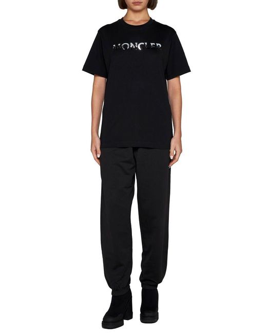Moncler Black T-shirts And Polos