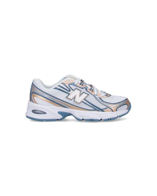 New Balance Blue "740" Sneakers