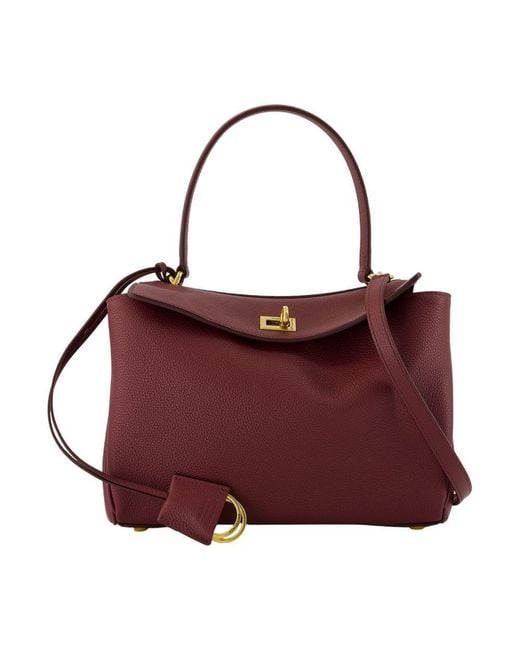 Balenciaga Rodeo Top Handle Small Purse in Red | Lyst