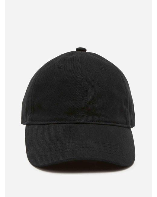 Acne Black Embroidered Cotton Hat for men