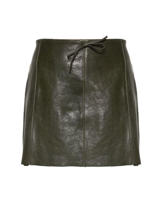 Paloma Wool Green Leather Skirts