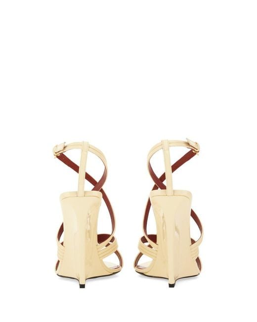 Saint Laurent Natural Wedge Sandal