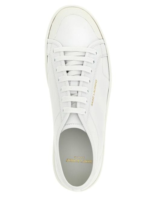 Saint Laurent White 'gym' Sneakers for men