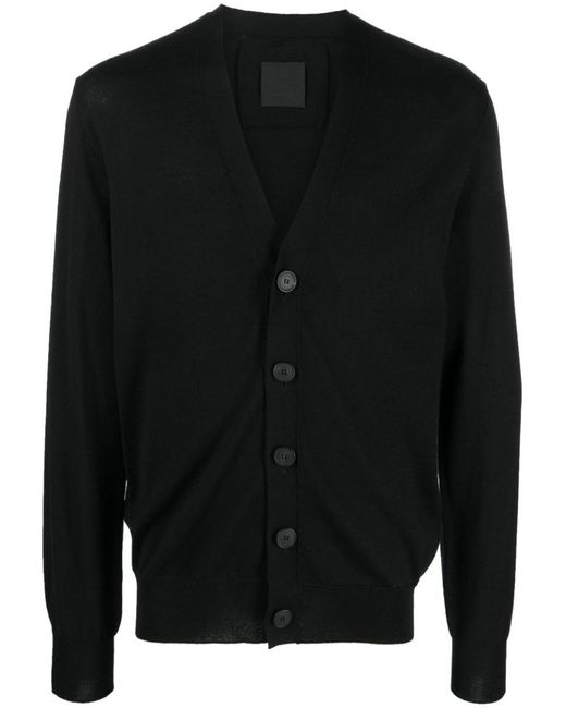 Givenchy Black Cashmere Blend Cardigan for men