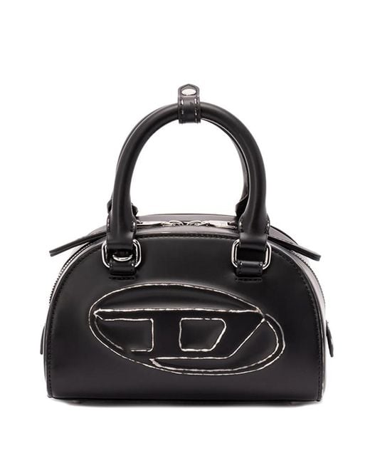 DIESEL Black Dome Shoulder Bag